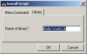 Library Dialog